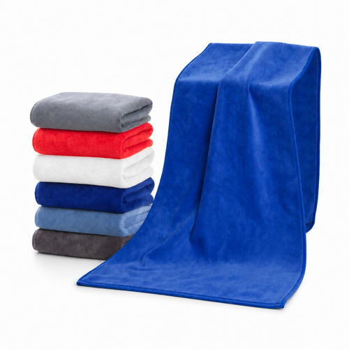 Microfiber Adult Bath Towel on white background
