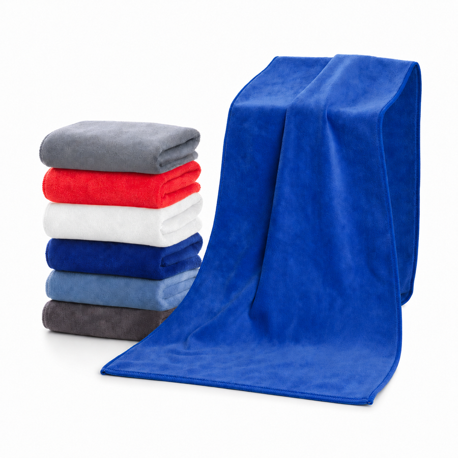 Microfiber Adult Bath Towel on white background